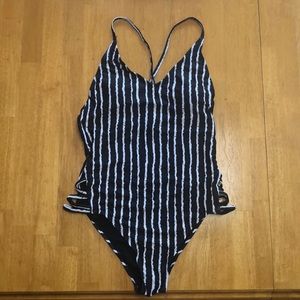 NWT- Striped One-piece
